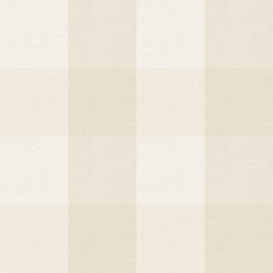 Checked Pattern Linen Ivory