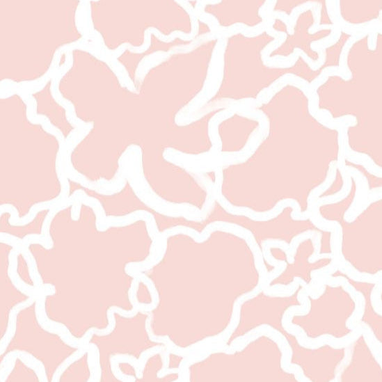 Abstract Flowers nursery wallpaper sample, close-up of abstract floral detail
