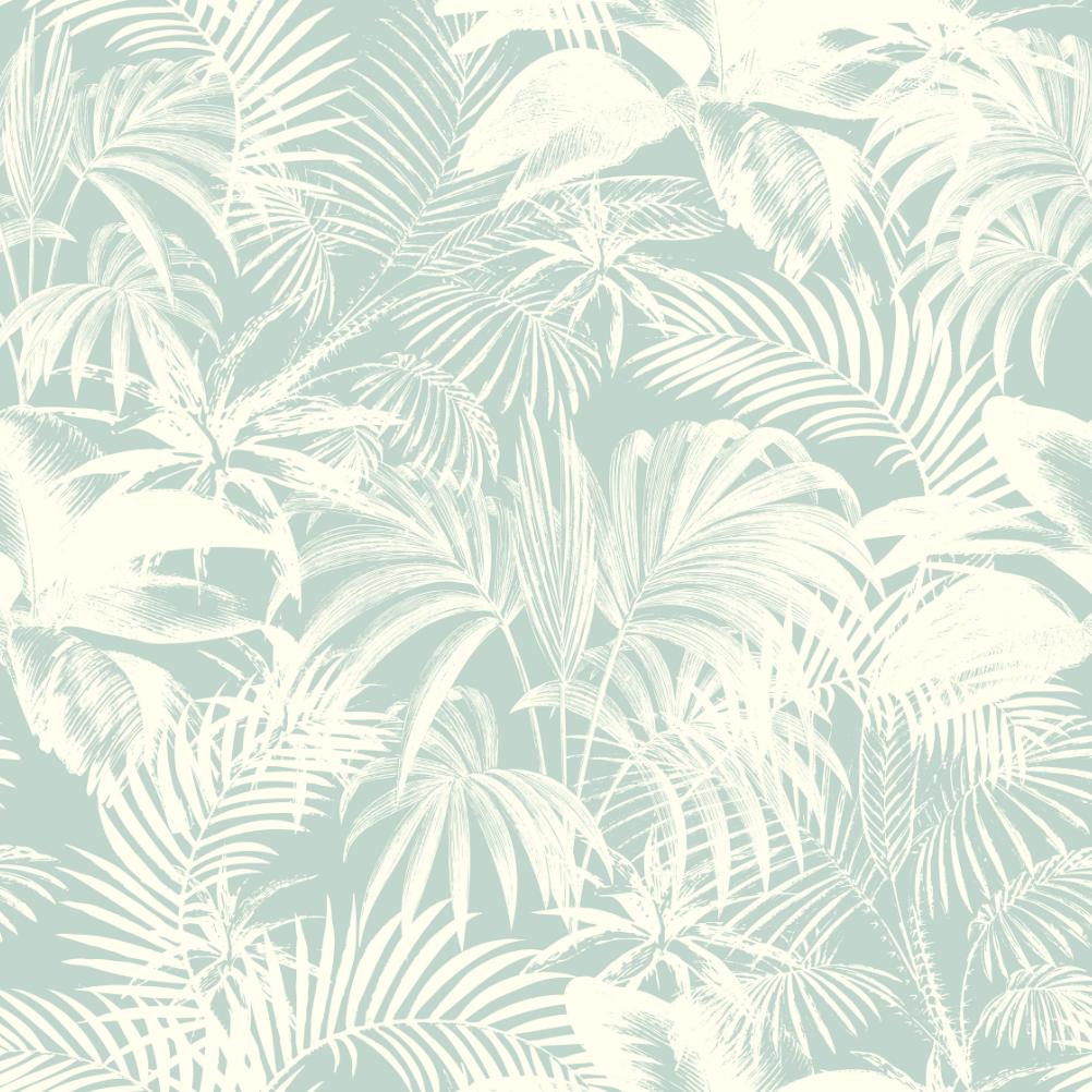 Gray Palm Trees Backdrop-PAMPA Wallcoverings