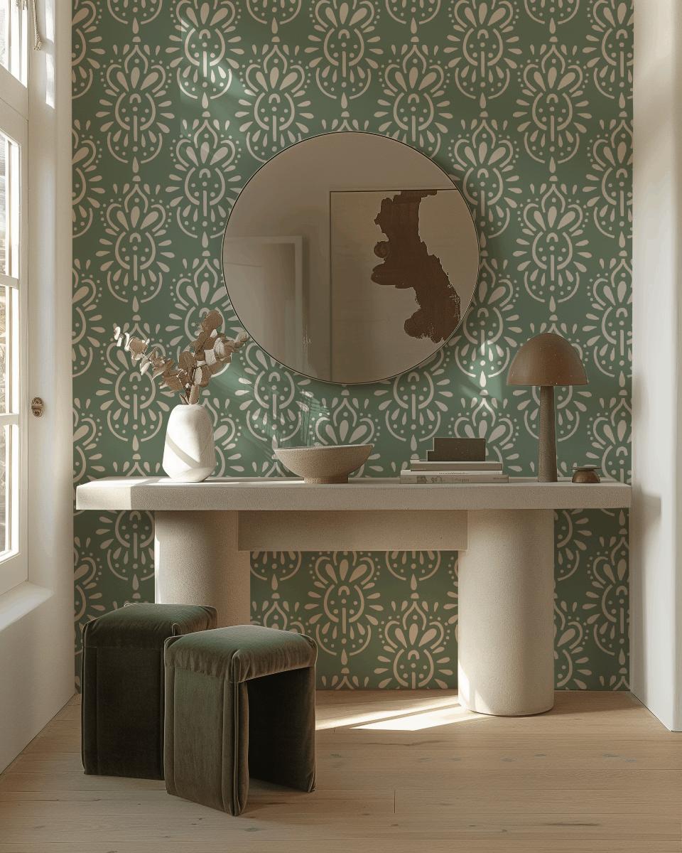 Green Rhapsody-PAMPA Wallcoverings