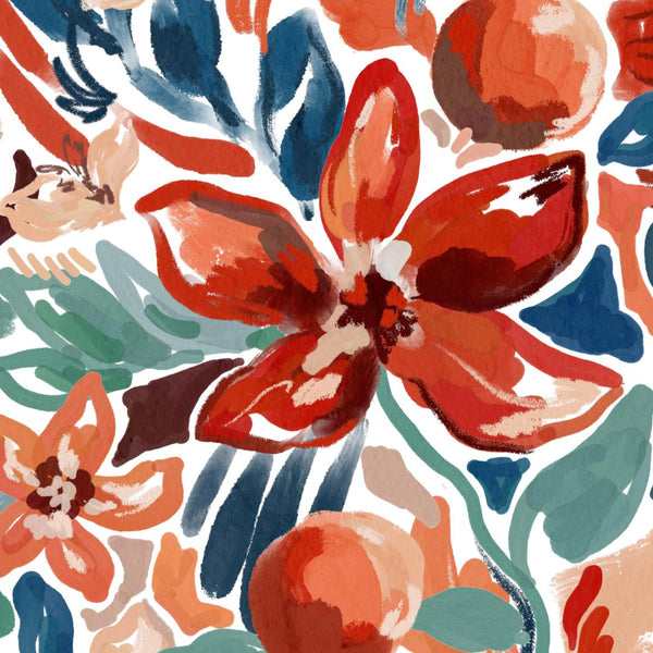 Intense Flowers wallpaper sample, close-up of bold bloom detail