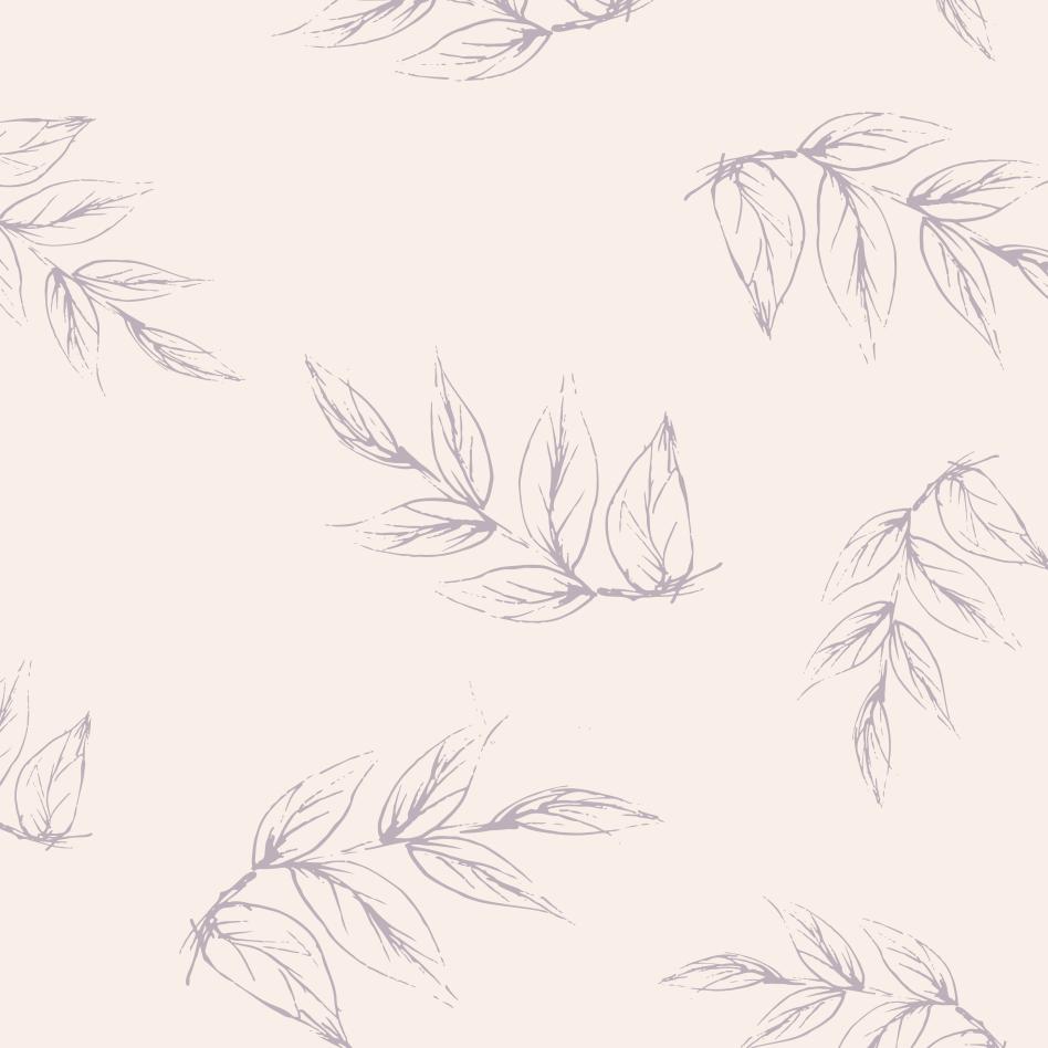 Sketched Peony Leaves wallpaper sample, close-up of sketched leaf detail