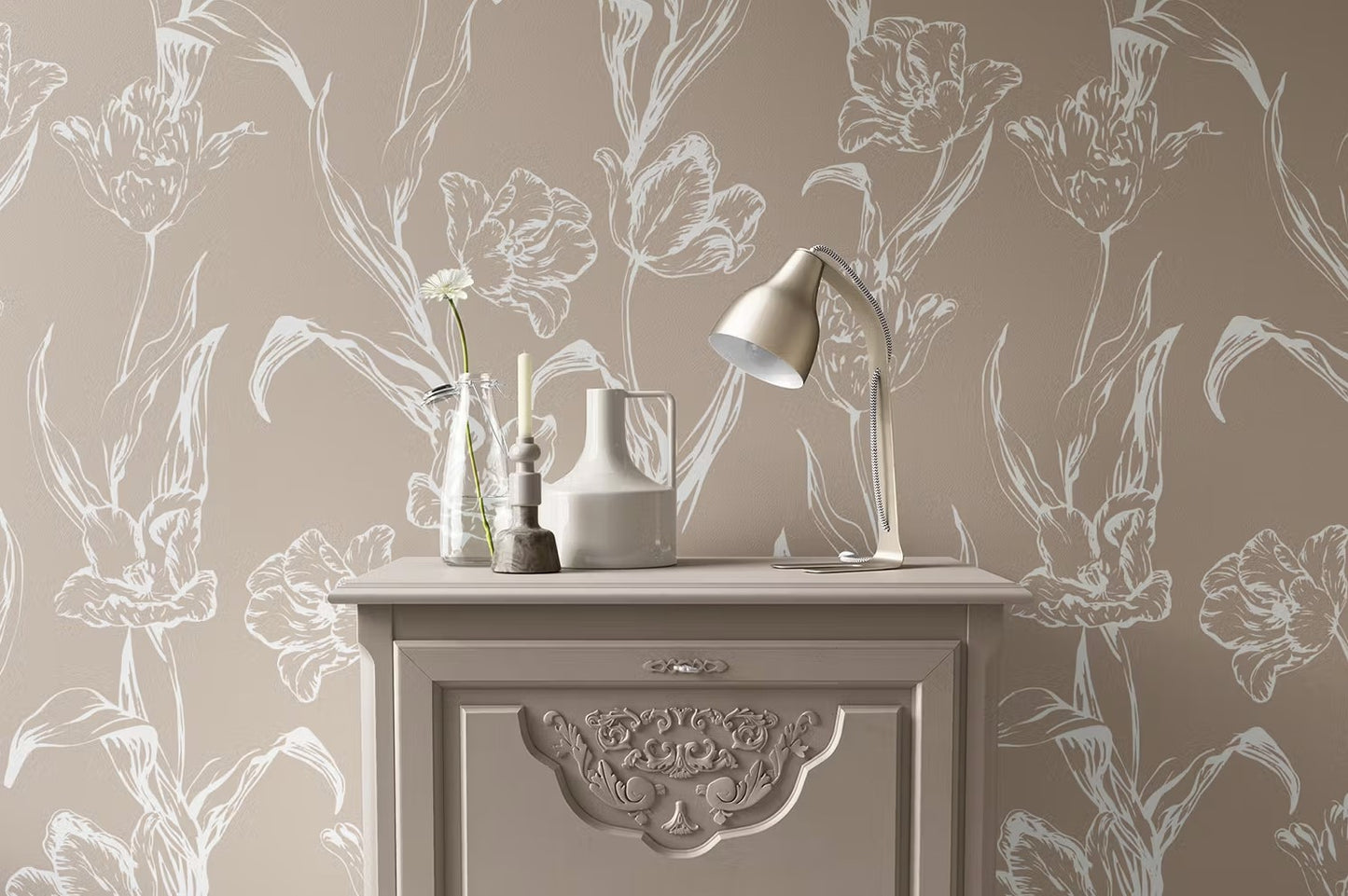 Subtle Tulips-PAMPA Wallcoverings