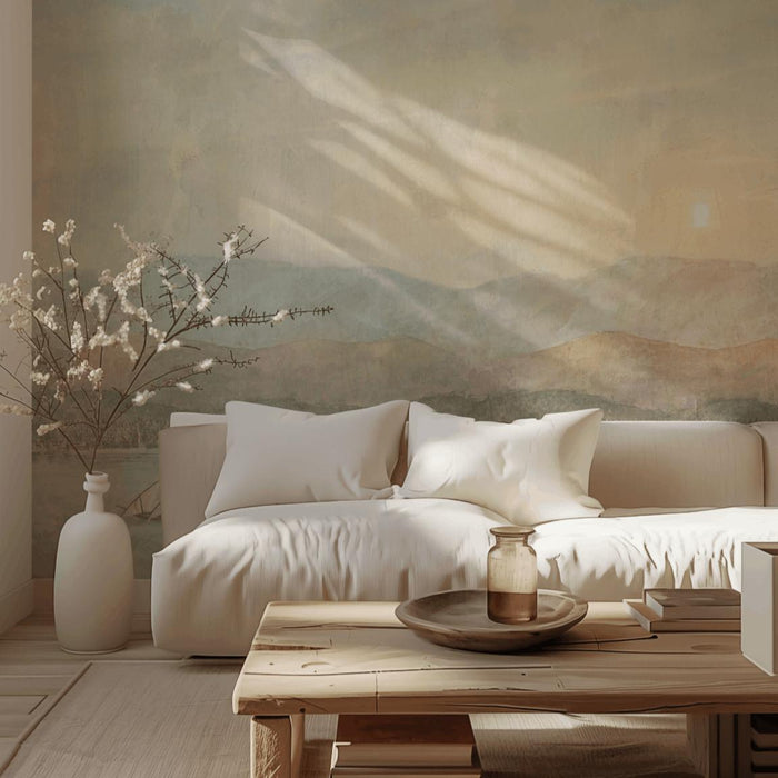 Sunset Landscape Mural