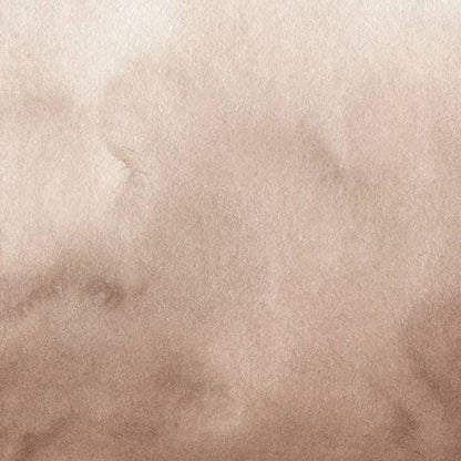 Modern Oasis Sepia wall mural sample, close-up of sepia watercolor foliage