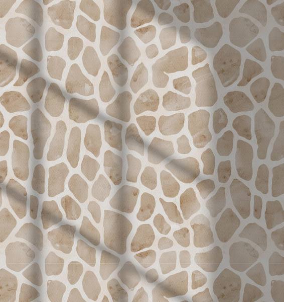 Watercolor Giraffe wallpaper in a bright kids' room setting