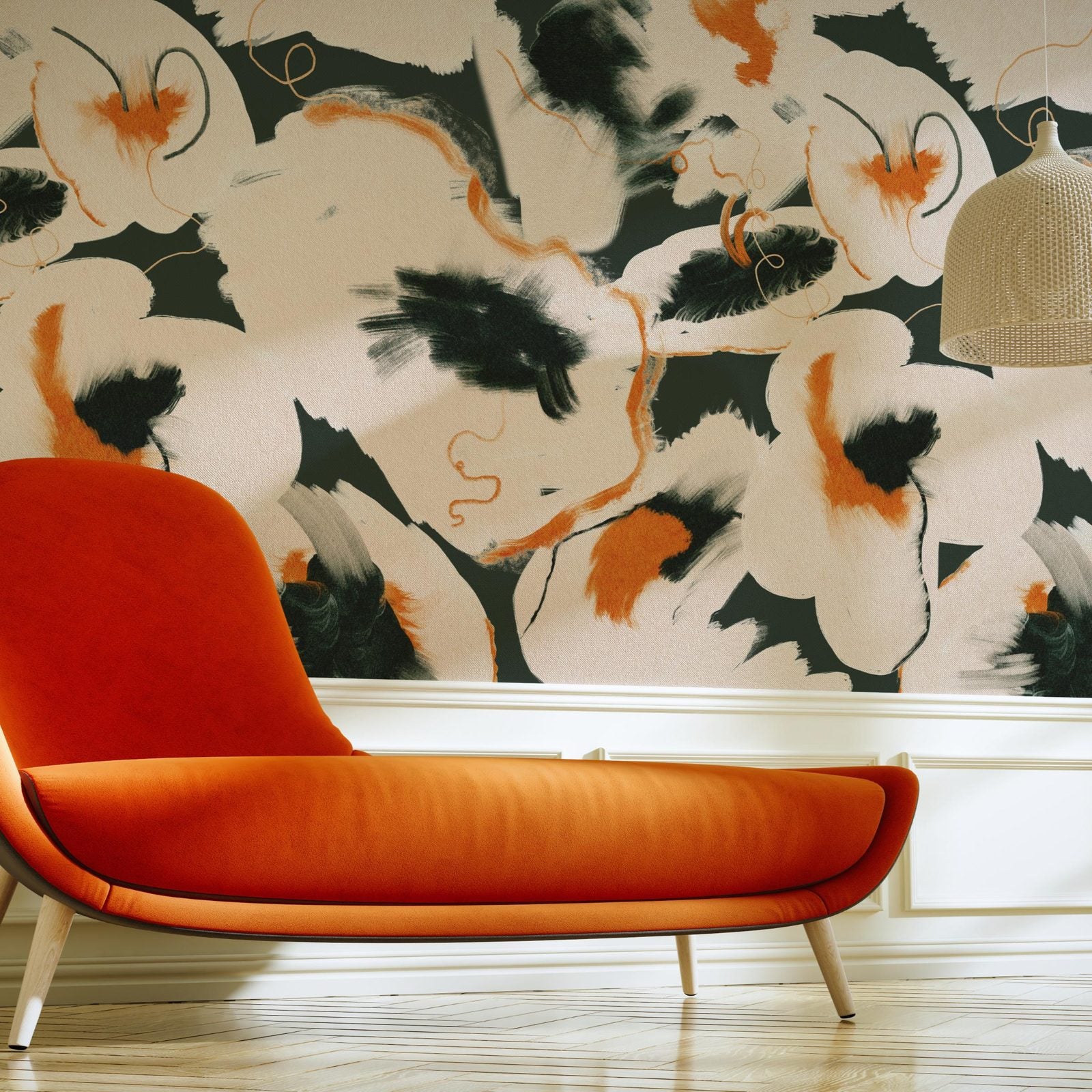 Bold Abstractions modern geometric abstract wallpaper