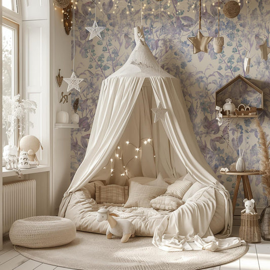 Subtle Butterflies 2 soft kids wallpaper with delicate butterfly motifs