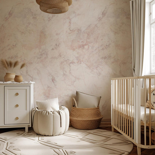 Pink Marble elegant rose-toned marble-effect wallpaper