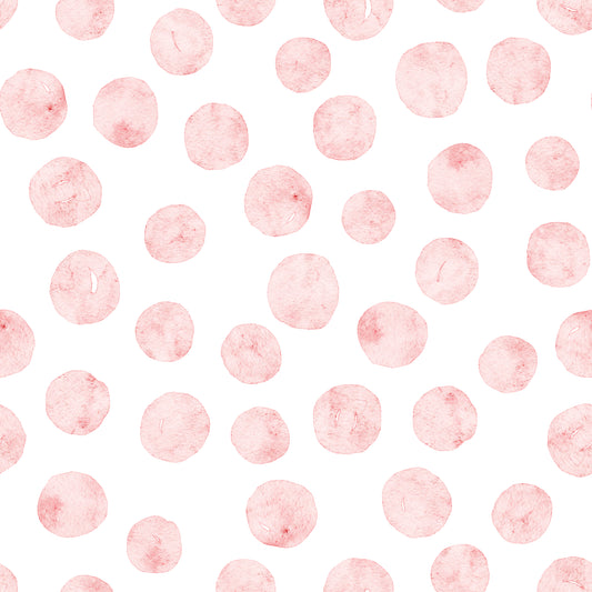 Watercolor Dots - Pink