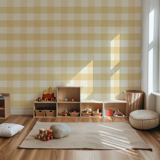 Checked Pattern Linen Honey