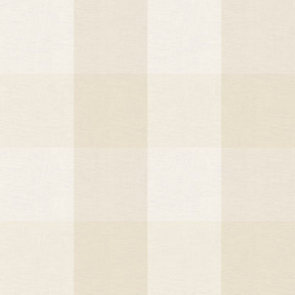Checked Pattern Linen Ivory