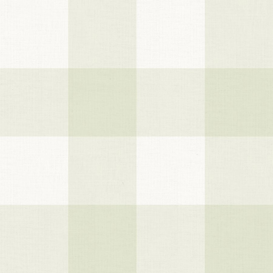Checked Pattern Linen Sage
