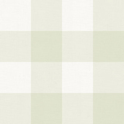 Checked Pattern Linen Sage