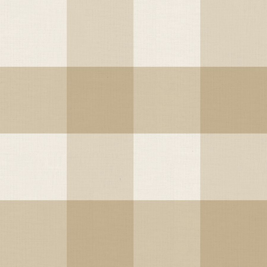 Checked Pattern Linen Sand