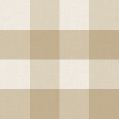 Checked Pattern Linen Sand