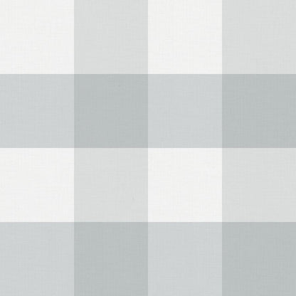 Checked Pattern Linen Mist