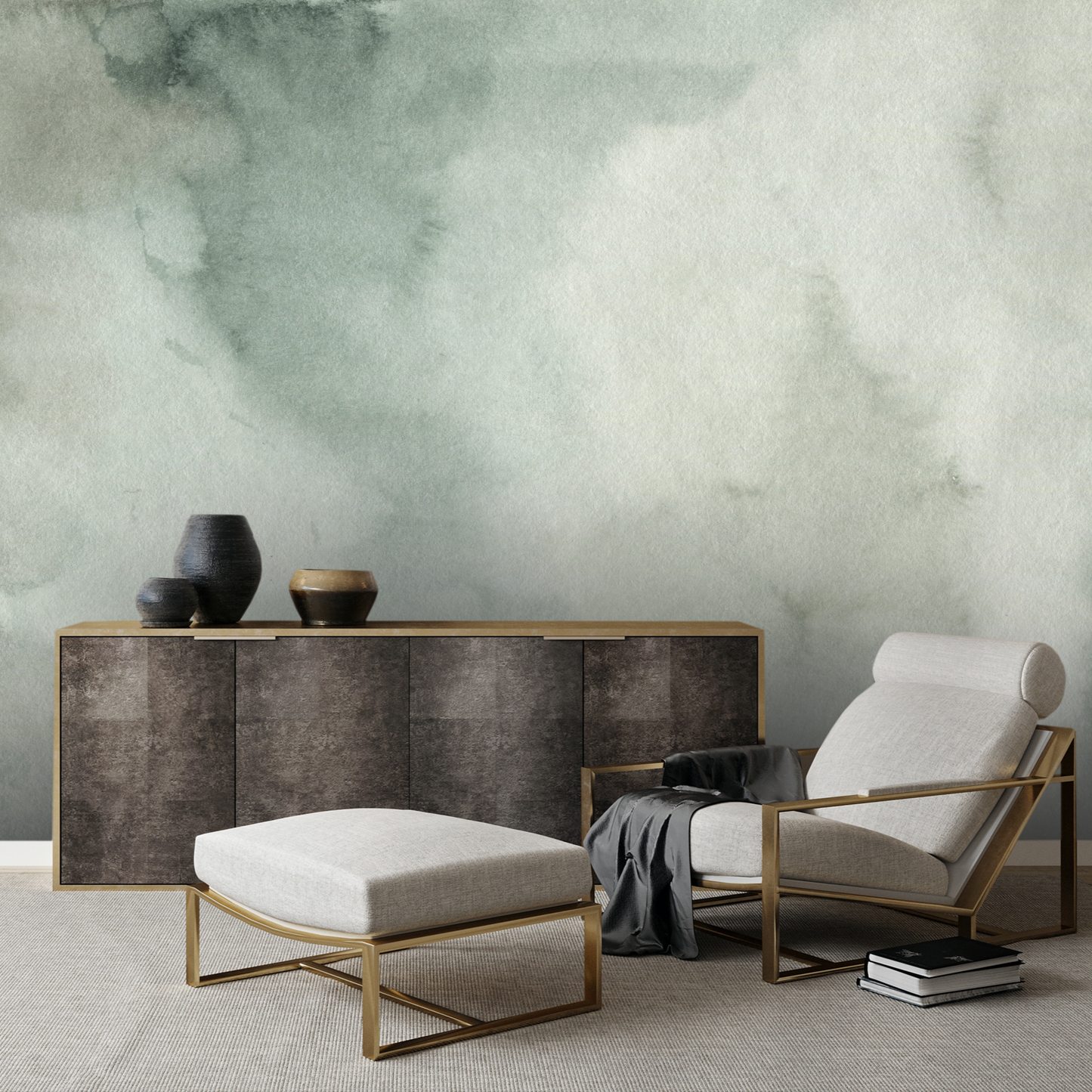 Modern Oasis Green - Murals Collection