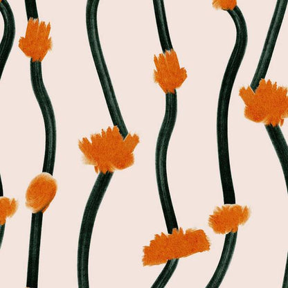 Bold Lines wallpaper sample, close-up of bold line-art pattern