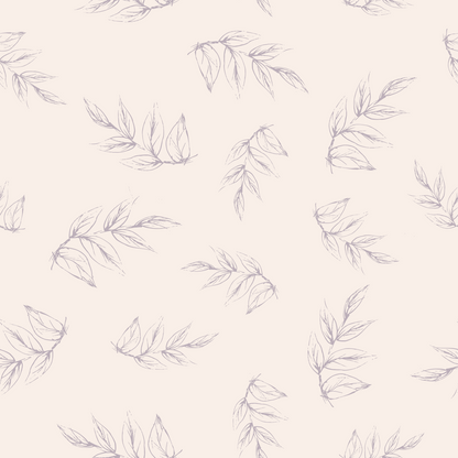 Sketched Peony leaves