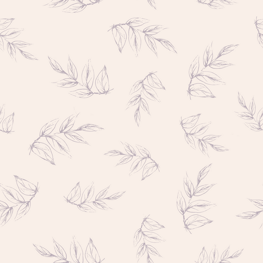 Sketched Peony leaves