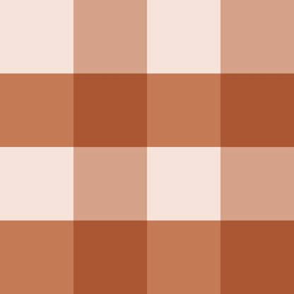 Checked Pattern Terracota