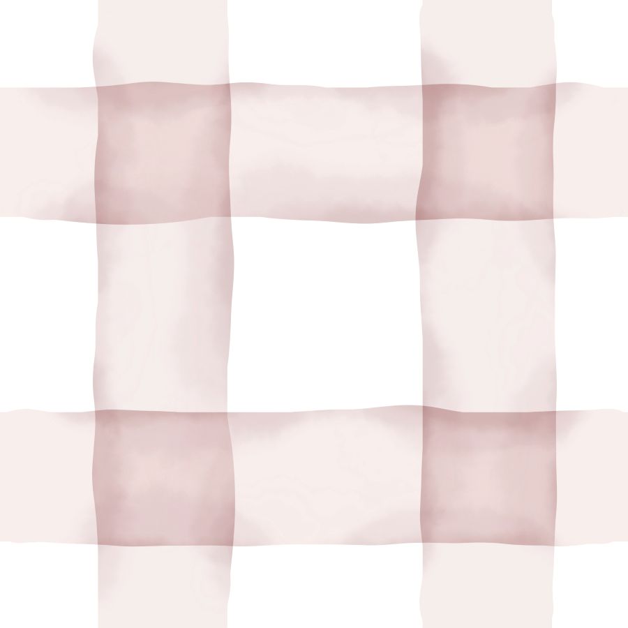 Watercolor Checked Pattern Blush