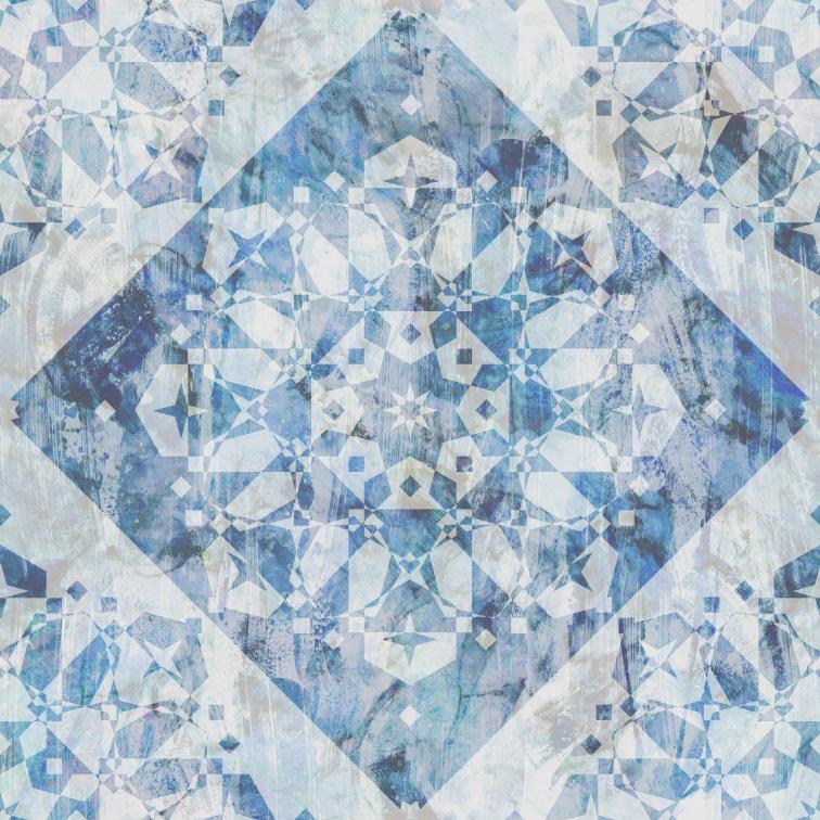 Blue Tiles-PAMPA Wallcoverings
