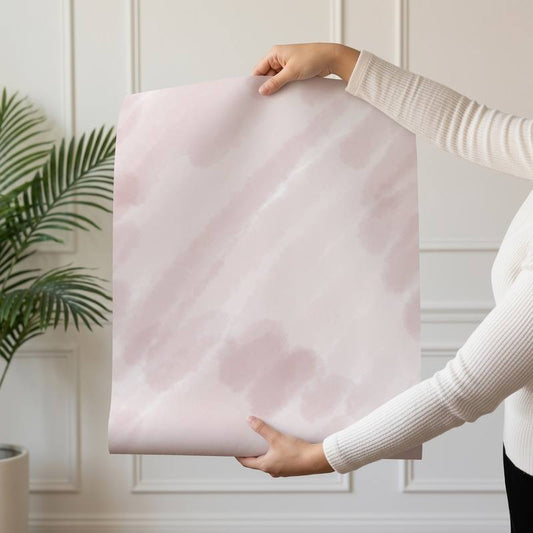 Blush Brushstrokes wallpaper design — soft blush-pink diagonal brushstroke texture