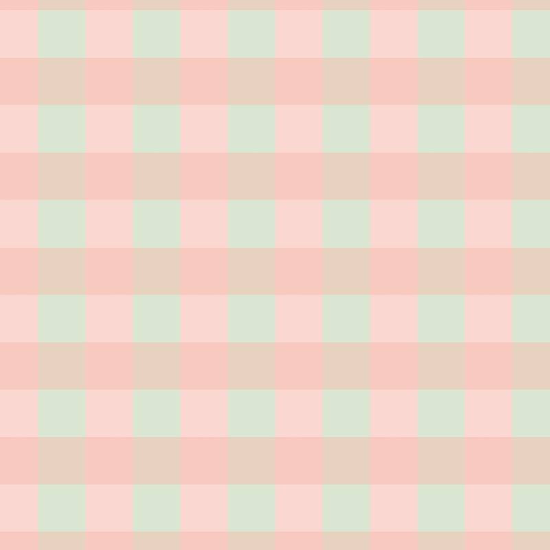 Checked Pattern Wallpaper design in Blush, Mint & Sandy Tan, a soft pastel gingham check