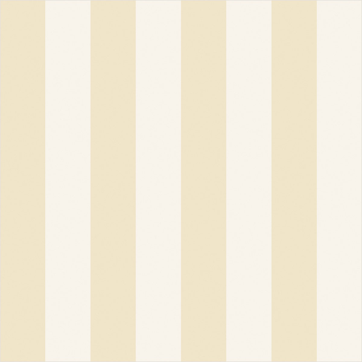 Buttercream & Warm Ivory – Classic Stripe Wallpaper - true-scale 62 cm swatch