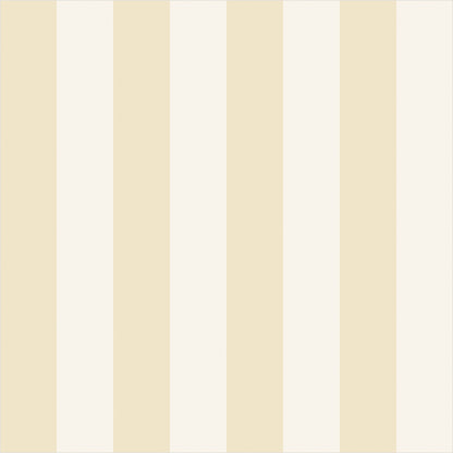 Buttercream & Warm Ivory – Classic Stripe Wallpaper - true-scale 62 cm swatch