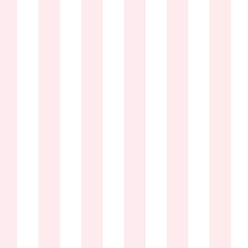 Classic Stripe Wallpaper in Cloud & Blossom – bold stripes on a blossom ground