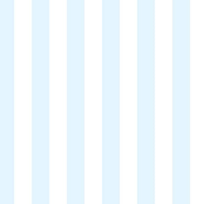 Classic Stripe Wallpaper in Cloud & Ice – bold stripes on an ice ground