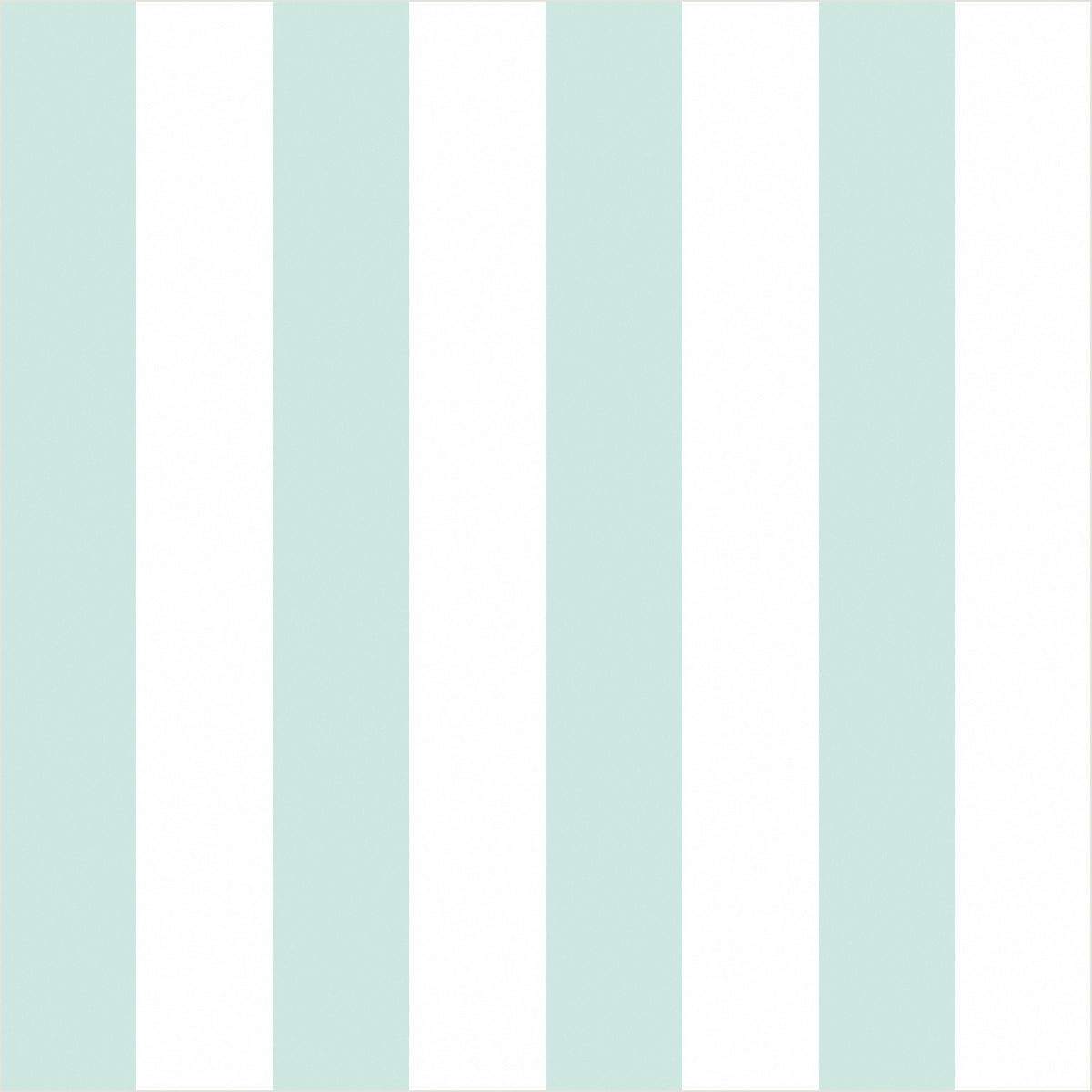 Cloud & Mint – Classic Stripe Wallpaper - true-scale 62 cm swatch