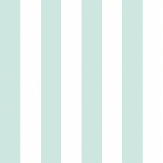 Cloud & Mint – Classic Stripe Wallpaper - true-scale 62 cm swatch