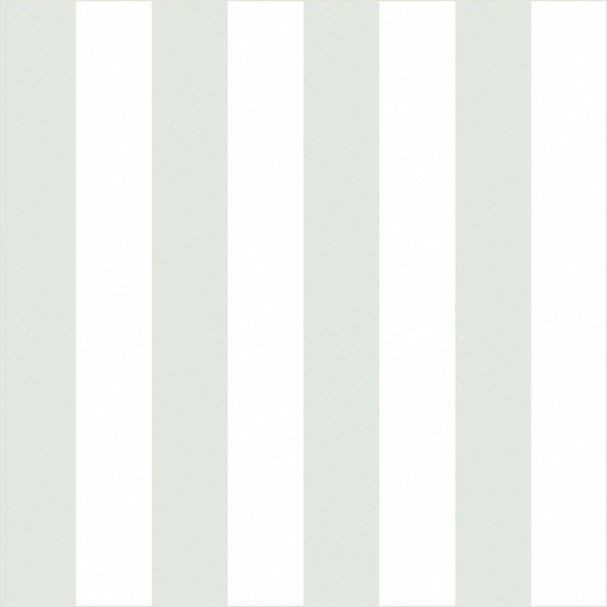 Cloud & Pale Sage – Classic Stripe Wallpaper - true-scale 62 cm swatch