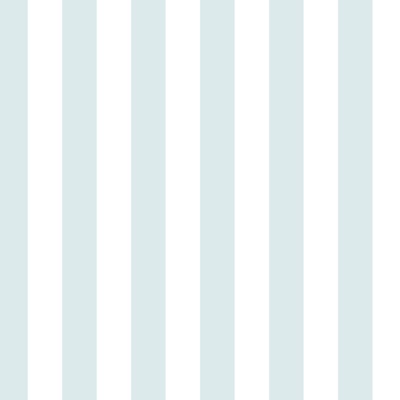 Classic Stripe Wallpaper in Cloud & Powder Blue – bold stripes on a powder blue ground