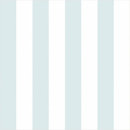 Cloud & Powder Blue – Classic Stripe Wallpaper - true-scale 62 cm swatch