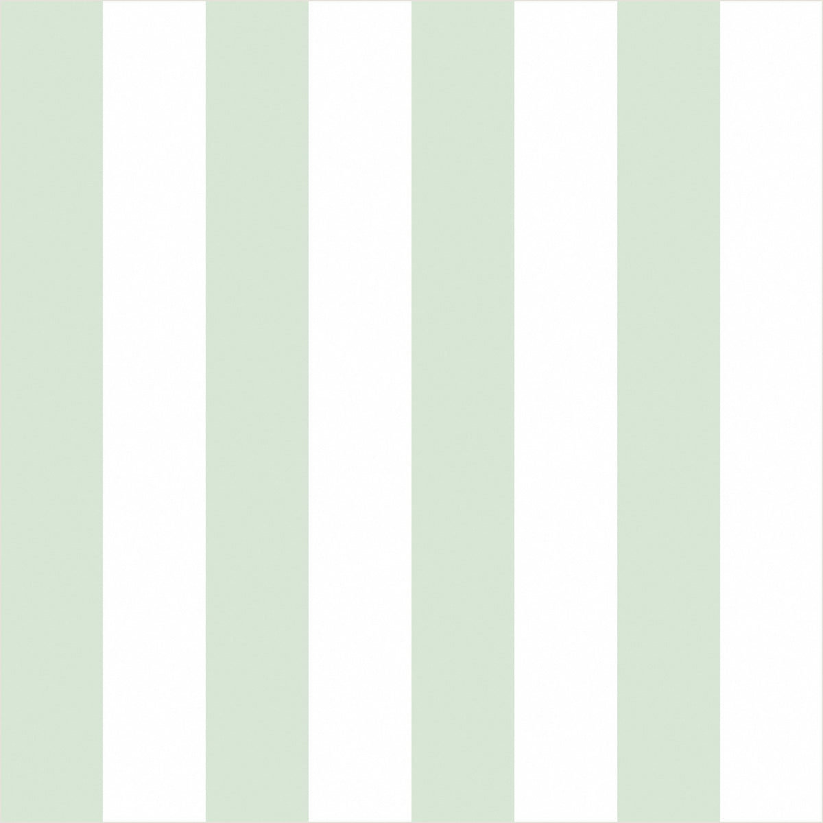 Cloud & Sage – Classic Stripe Wallpaper - true-scale 62 cm swatch