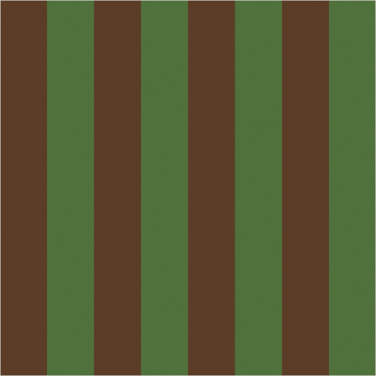 Cocoa & Olive – Classic Stripe Wallpaper - true-scale 62 cm swatch