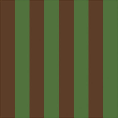 Cocoa & Olive – Classic Stripe Wallpaper - true-scale 62 cm swatch