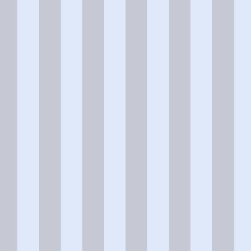 Classic Stripe Wallpaper in Dove Grey & Powder Blue – bold stripes on a powder blue ground