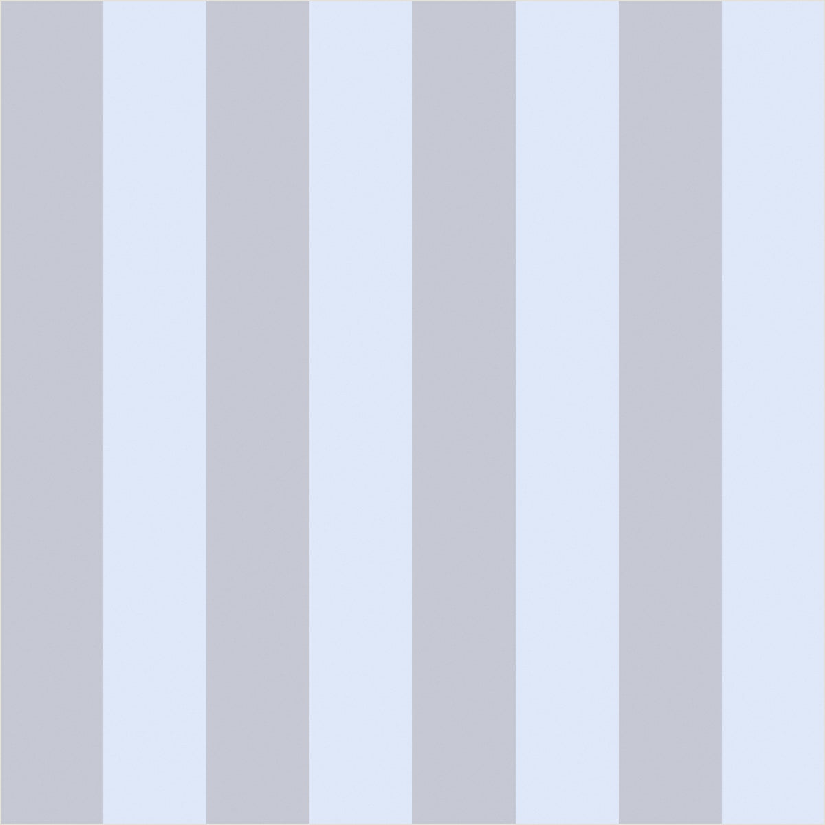 Dove Grey & Powder Blue – Classic Stripe Wallpaper - true-scale 62 cm swatch