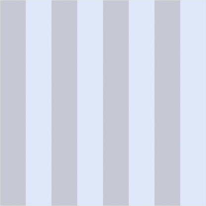 Dove Grey & Powder Blue – Classic Stripe Wallpaper - true-scale 62 cm swatch