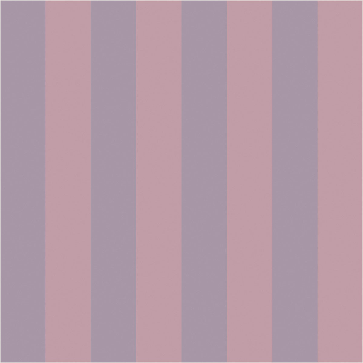 Dusty Lilac & Mauve Rose – Classic Stripe Wallpaper - true-scale 62 cm swatch