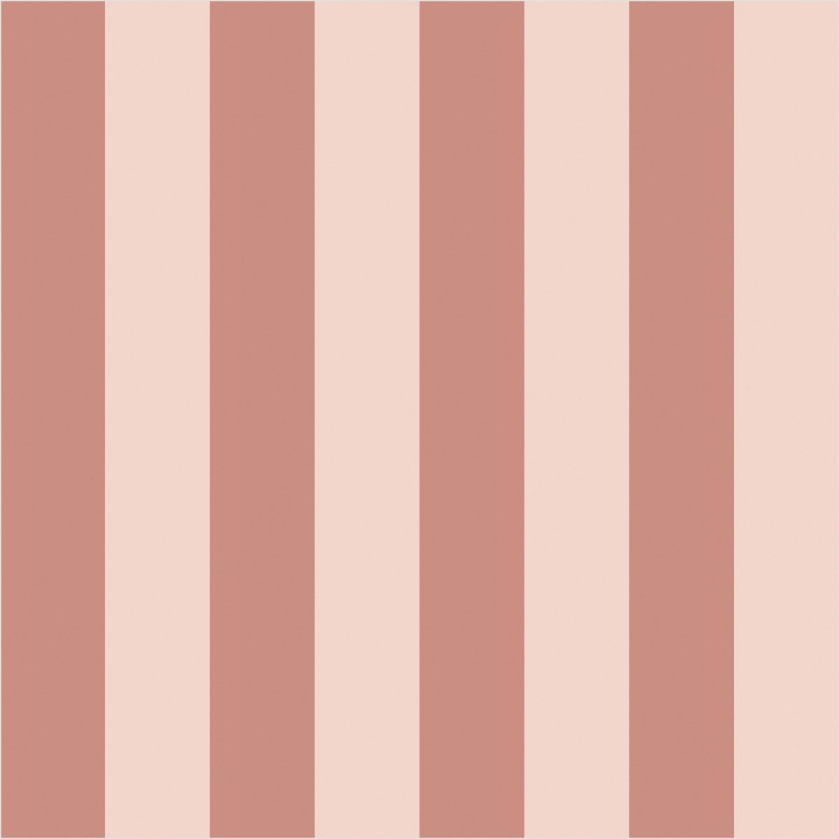 Dusty Rose & Apricot Blush – Classic Stripe Wallpaper - true-scale 62 cm swatch