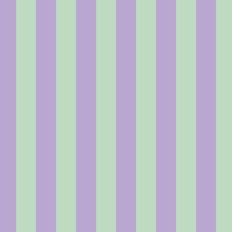 Classic Stripe Wallpaper in Lavender Mist & Mint – bold stripes on a mint ground