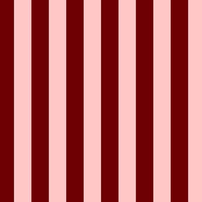 Classic Stripe Wallpaper in Maroon & Blush – bold stripes on a blush ground