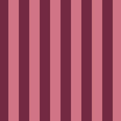 Classic Stripe Wallpaper in Merlot & Blush – bold stripes on a blush ground
